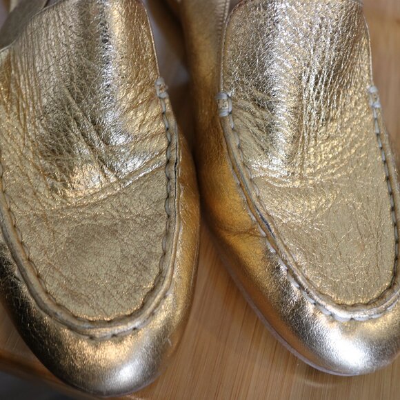 Botkier Selma Gold Slingbacks Flates with Bow Size 9/40 - Picture 3 of 4